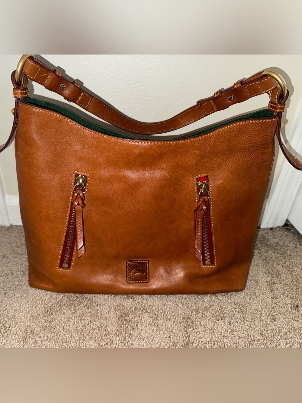 Dooney & Bourke Cooper Hobo Tan Brown
